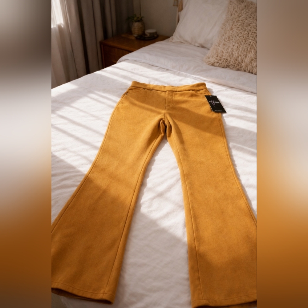Mustard Flared Pants - Tag Attached